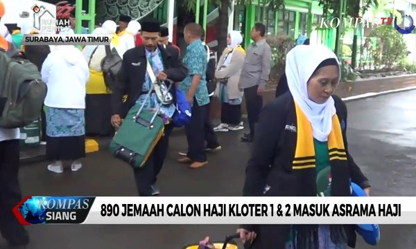 890 Jemaah Calon Haji Kloter 1 & 2 Masuk Asrama Haji