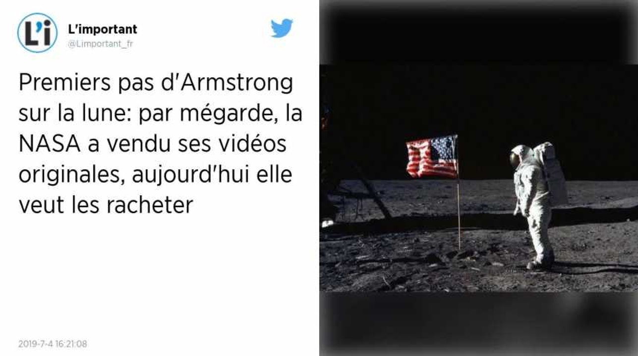 Par mégarde, la Nasa a vendu ses vidéos originales des premiers pas d’Armstrong sur la Lune