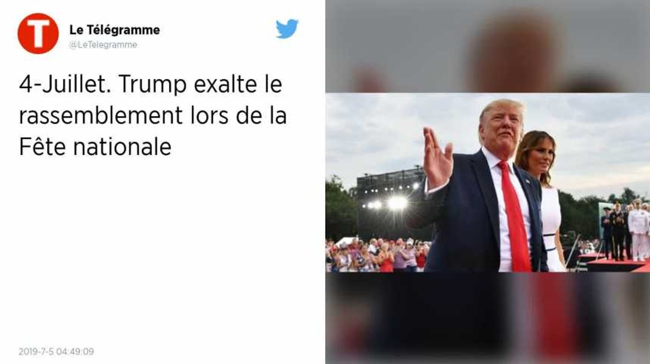 États-Unis : Face aux critiques, Trump exalte le rassemblement lors de la fête nationale