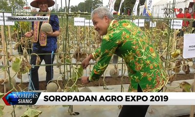Soropadan Agro Expo 2019, Gubernur Jateng Panen Melon