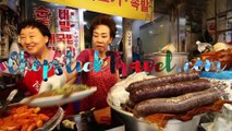 KOREAN STREET FOOD - Gwangjang Market Street Food Tour in Seoul South Korea - BEST Spicy Korean Food