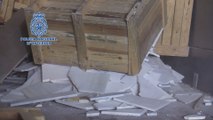 Incautados 3.000 kilos de hachís ocultos en baldosas tras un aviso por robo