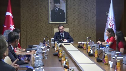Bakan Kasapoğlu: “Cumhurbaşkanımız sporu çok önemseyen, sporcuya çok değer veren bir lider” - ANKARA