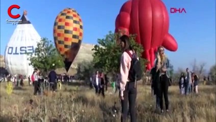 Kapadokya'da figürlerle görsel şölen