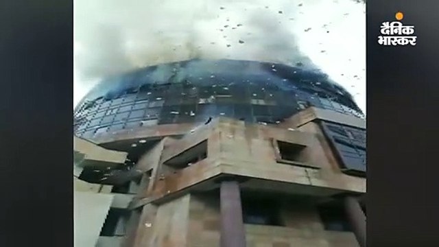 कड़कड़डूमा की सरकारी इमारत में आग लगी, दमकल की 22 गाड़ियों ने काबू पाया