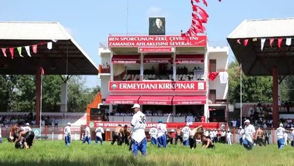 658. Tarihi Kırkpınar Yağlı Güreşleri  devam ediyor (2)