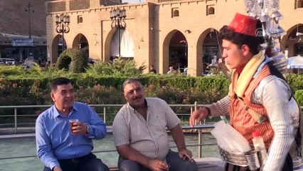 Erbil'in Şamlı seyyar demirhindi şerbetçisi - ERBİL