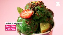 Sorvete Vegano: Banana Matcha