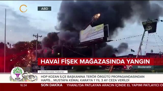 ABD'de havai fişek mağazasında yangın