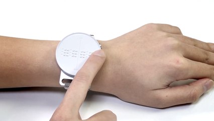 The Dot Watch Can Creates Braille Messages