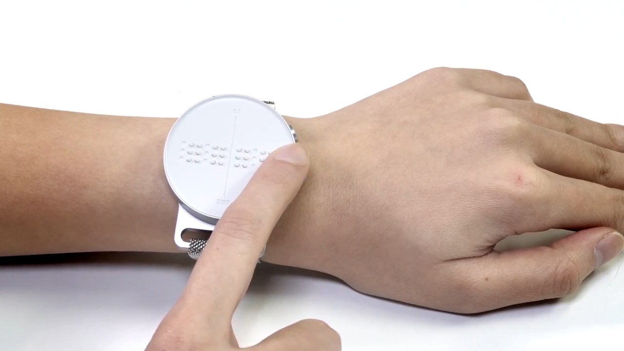 The Dot Watch Can Creates Braille Messages
