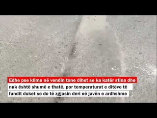 Temperaturat e larta +40 gradë Celsius në Hasanbeg, shkrihet asfalti