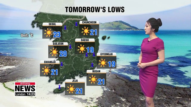 Korea to see weekend highs of 35 degrees _ 070519