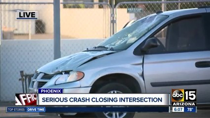 Serious crash at 28th Drive and Cactus Road
