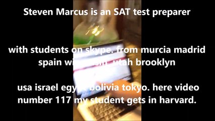 im going to harvard.. i want to thank my SAT test teacher.