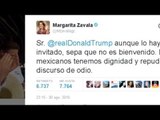 Trump no es bienvenido a México: Margarita Zavala (PAN)