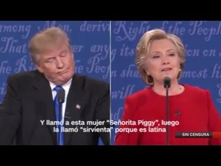 Hillary le reprocha a Trump sus comentarios denigrantes sobre las mujeres