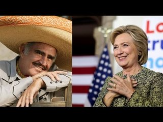 Vicente Fernández vuelve del retiro para apoyar a Hillary Clinton