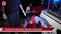 Ayvacık'ta 93 kaçak göçmen yakalandı