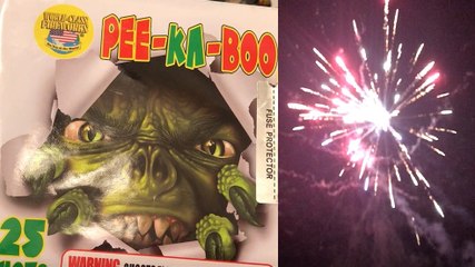 PEE KA BOO 25 SHOTS FIREWORK BY WORLD CLASS FIREWORKS REVIEW DEMO