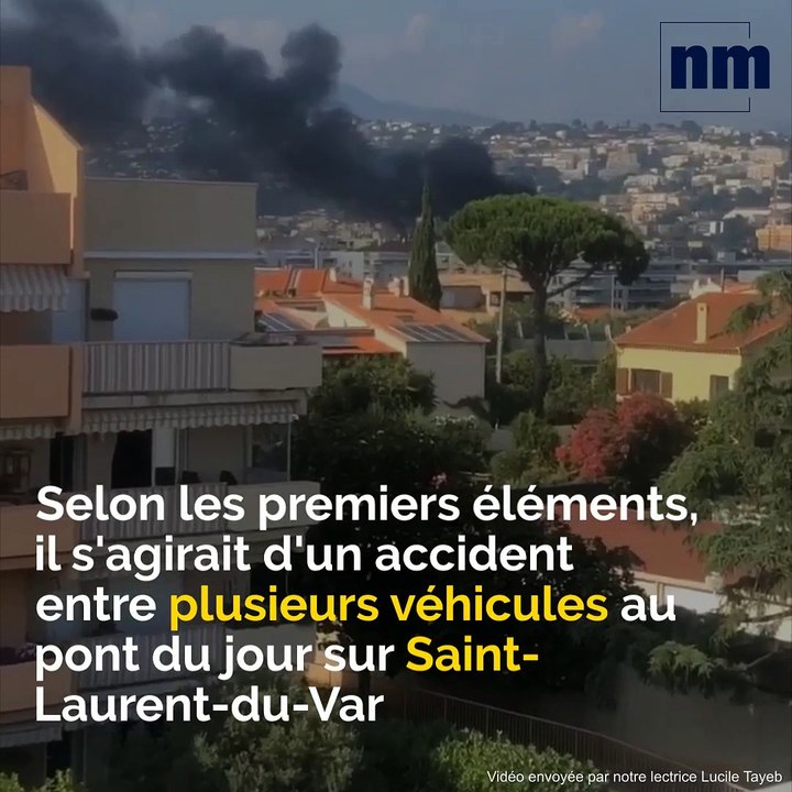 Spectaculaire feu de voitures à Saint-Laurent-du-Var