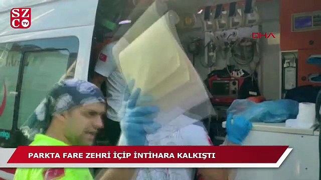 Parkta fare zehri içip intihara kalkıştı