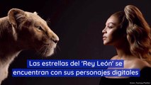 Las estrellas del 'Rey León' se encuentran con sus personajes digitales