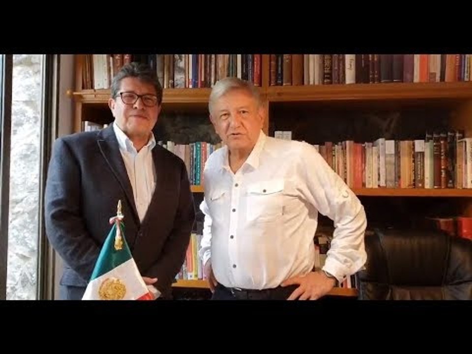AMLO ANUNCIA COMPROMISOS CON RICARDO MONREAL.LO DESTAPA COMO POSIBLE COORDINADOR DE MORENA EN SENADO