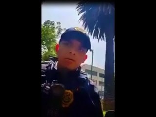 POLICÍA SE PONE PENDEJO CON SEÑOR. DICE EL UNIFORMADO QUE ELLOS MANDA, QUE LA POLICIA ORDENA.
