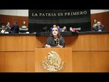 ¡VAYA CIRCO! RIDÍCULO DE SENADORA DEL PAN. COMO CATRINA SUBE A TRIBUNA PARA CRITICAR A AMLO Y MADURO