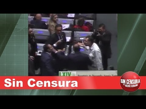 EN VIVO Noroña casi agarra a chingazos a PRIista y llama cínica a Rosario Robles 10/17/2018