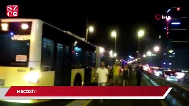 Mecidiyeköy- Zincirliköy istikametinde metrobüs kazası