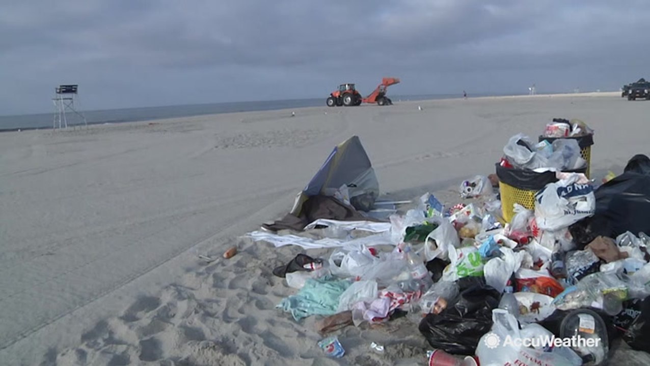 Major beach cleanup across the country after 4th of July