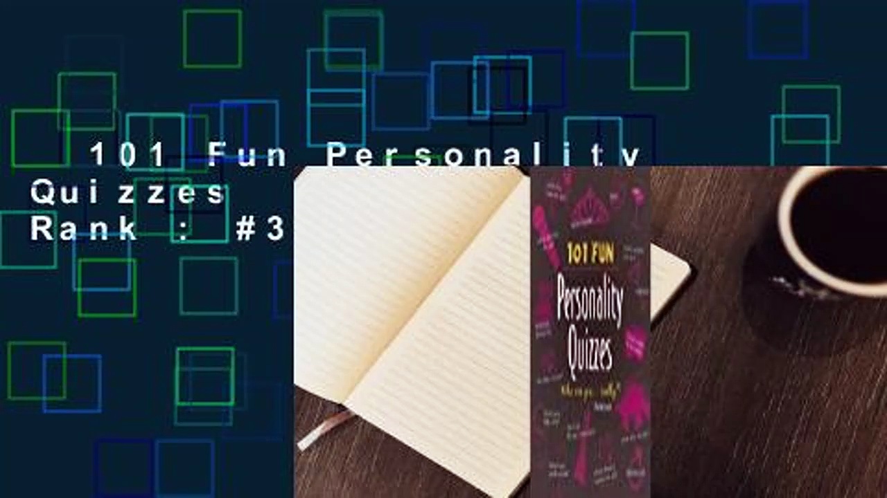 101 Fun Personality Quizzes  Best Sellers Rank : #3