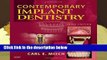 Contemporary Implant Dentistry, 3e  Review