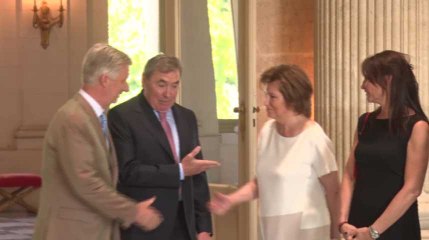Tour de France: Eddy Merckx reçu par le roi Philippe et la reine Mathilde au château de Laeken