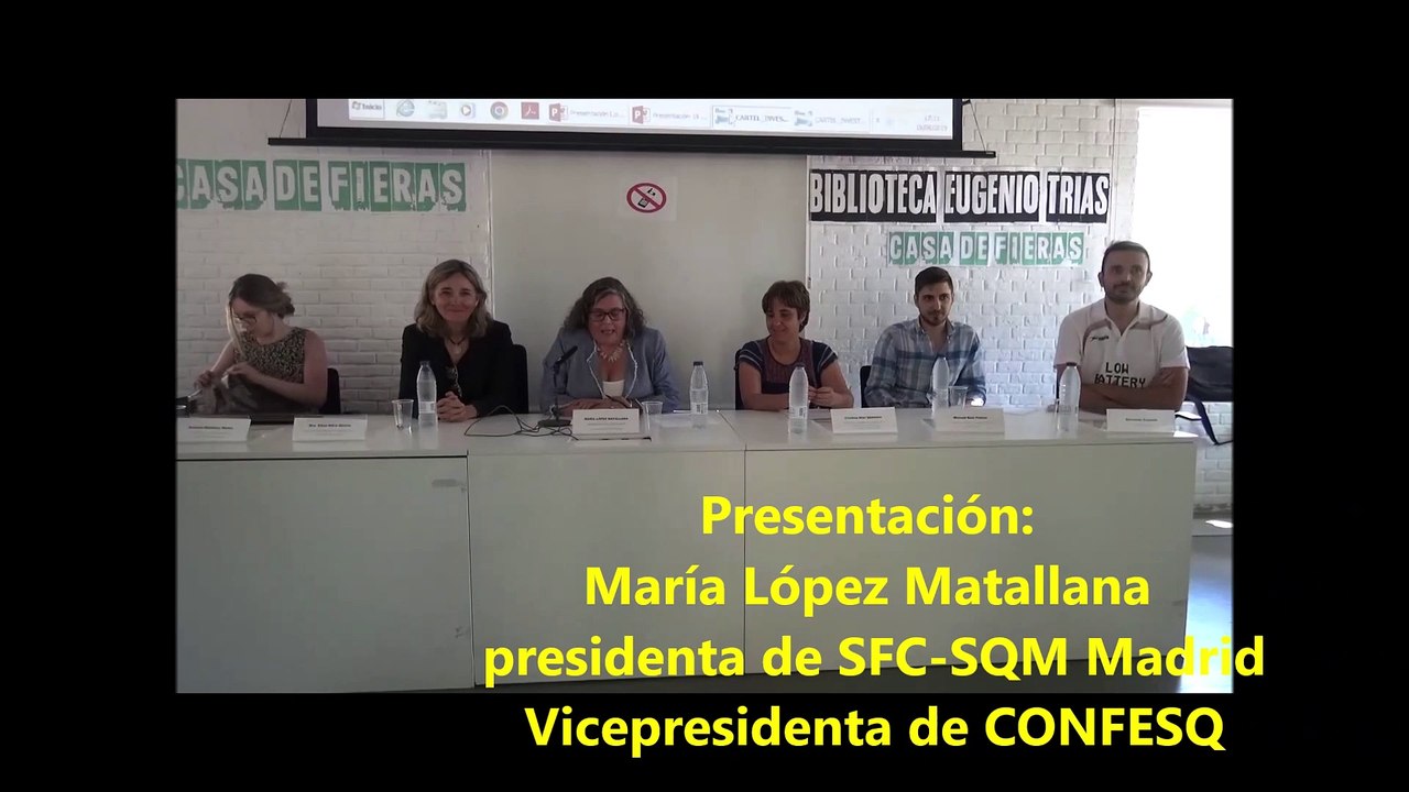 Presentación I Jornada de Investigación #EM/#SFC el 19/06/2019 en Madrid.