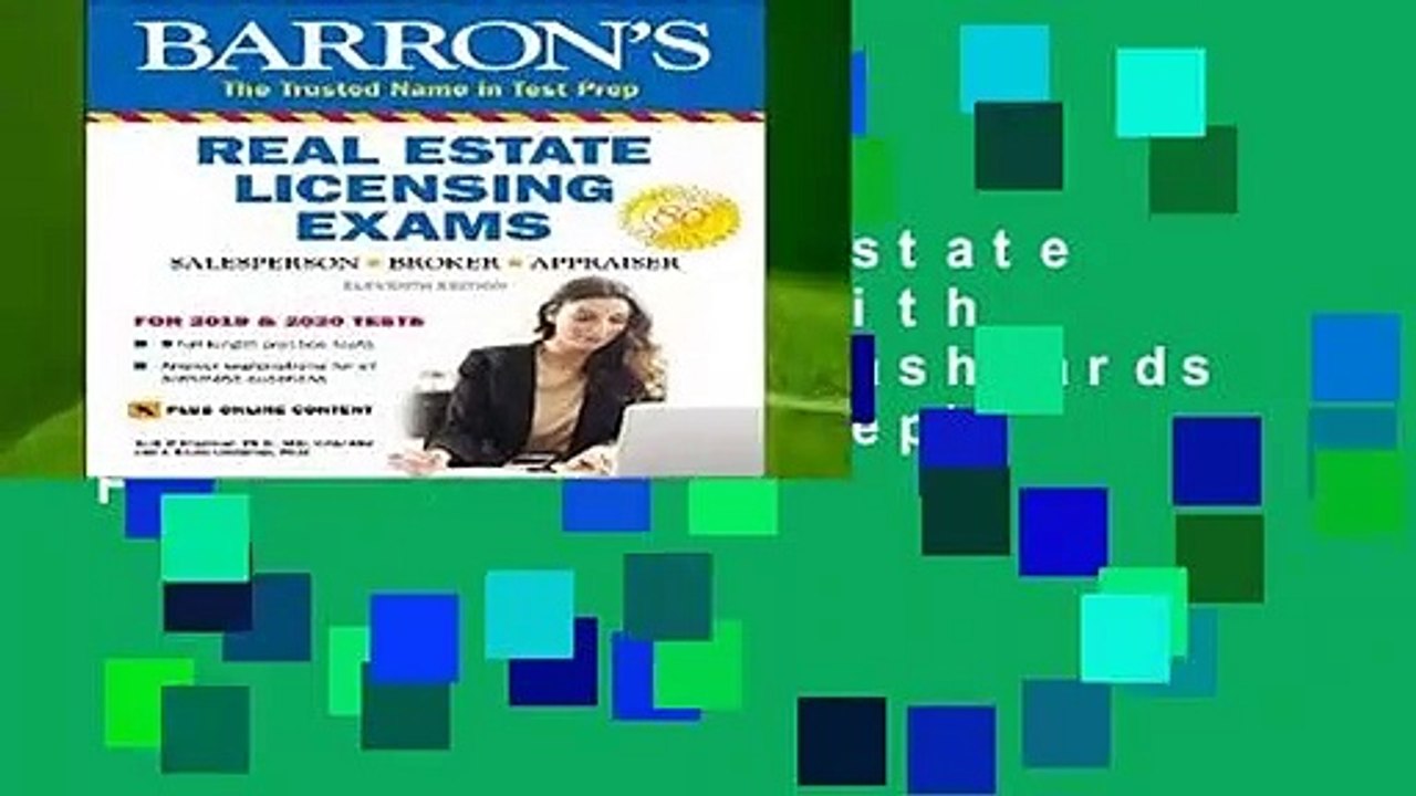 Barron s Real Estate Licensing Exams with Online Digital Flashcards