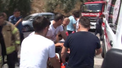 Emniyet kemerini koltuğa taktı, kazada ağır yaralandı