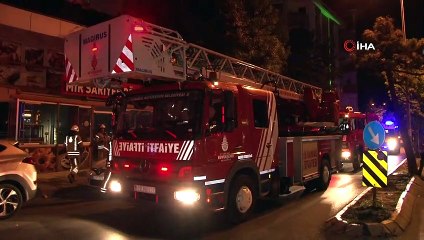 Sancaktepe'de börek salonundan yükselen duman korkuttu