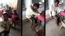 बिहार: क्लास में नशे में धुत होकर सो रहे गुरुजी का वीडियो वायरल