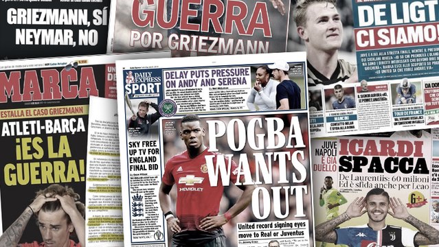 La Juve et le Napoli se livrent bataille pour Mauro Icardi, les déclarations de Mino Raiola sur Paul Pogba font grand bruit en Angleterre