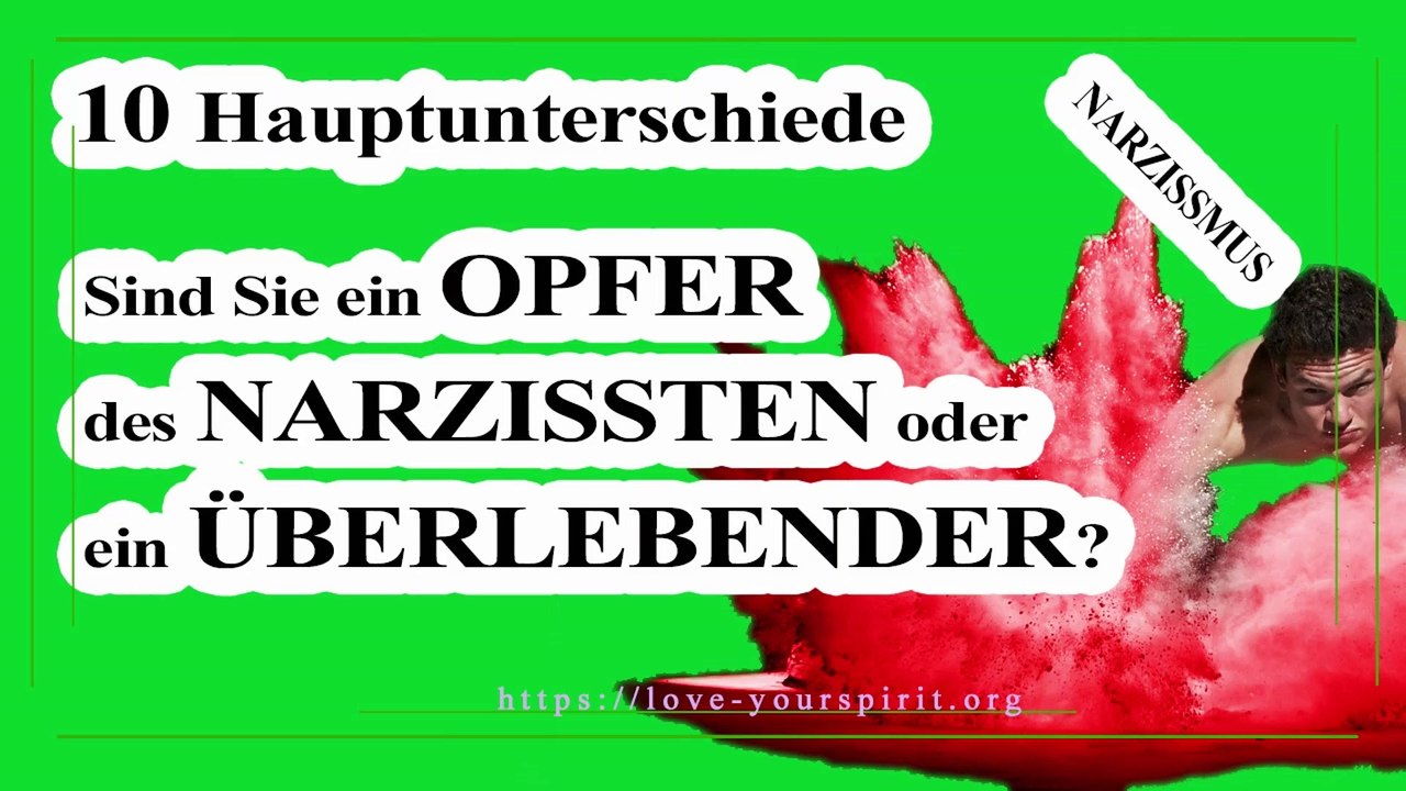 10 Hauptunterschiede Opfer des Narzissmus oder ein Überlebender Narzissten