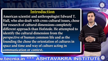 Mr.  RAHUL TRIPATHI || Edward T Hall Study || MBA || TIAS || TECNIA TV