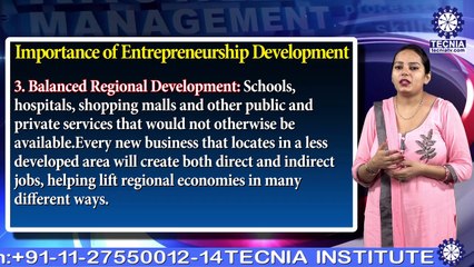 Ms. Manisha Kataria || Importance of Entrepreneurship Development  || MBA || TIAS || TECNIA TV