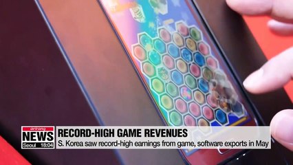 S. Korea saw record-high earnings from game, software exports in May