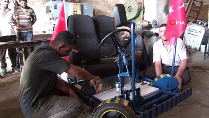 17 yaşındaki genç mucit Mardin’in ilk yerli otomobilini yaptı