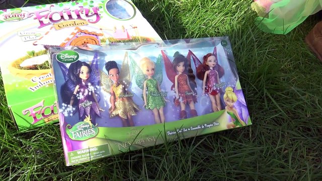 Sophia, Isabella e Alice Fadas reais em nosso jardim! diversão com as fadas da Disney