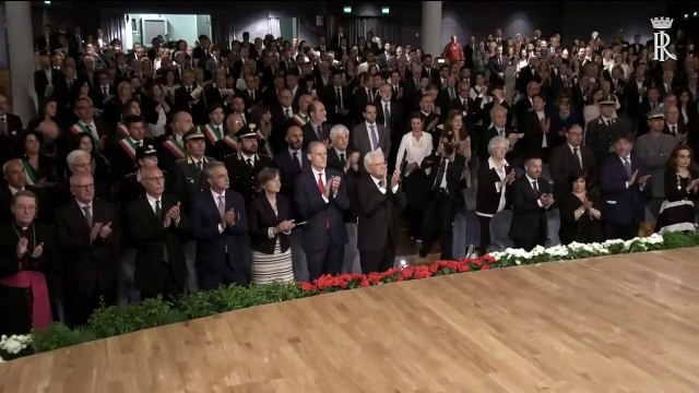 Avezzano (AQ) - Mattarella alla cerimonia per il 750° anniversario della Battaglia di Tagliacozzo (07.06.19)