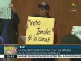 Peruanos protestan contra minería de metales tóxicos en sus territorio